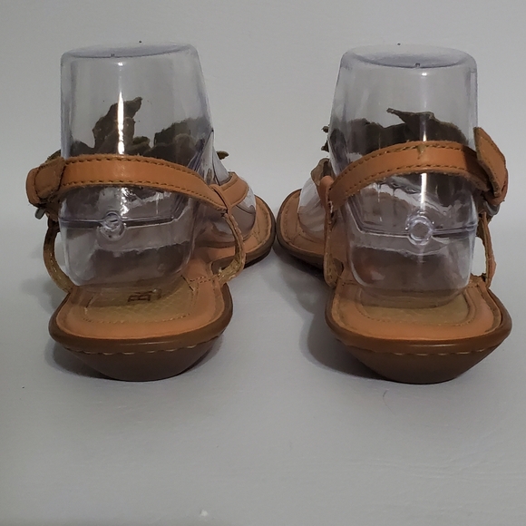 Born Green Floral Sandals Leather Upper Women's Size 9 - Picture 4 of 9